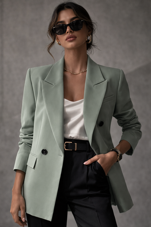 Sage Structured Blazer